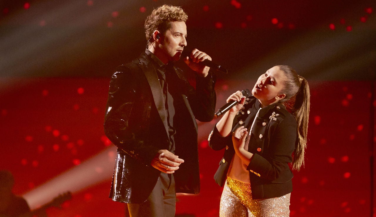 David Bisbal y Rocío Avilés cantan ‘Abriré la puerta’ en la Final de ‘La Voz Kids’