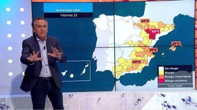 Roberto Brasero explica dónde se traslada el calor durante este fin de semana