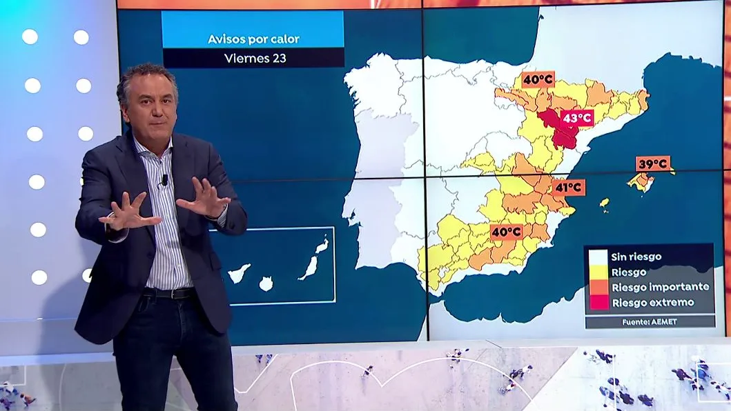 La previsión de Roberto Brasero. La previsión de Roberto Brasero.