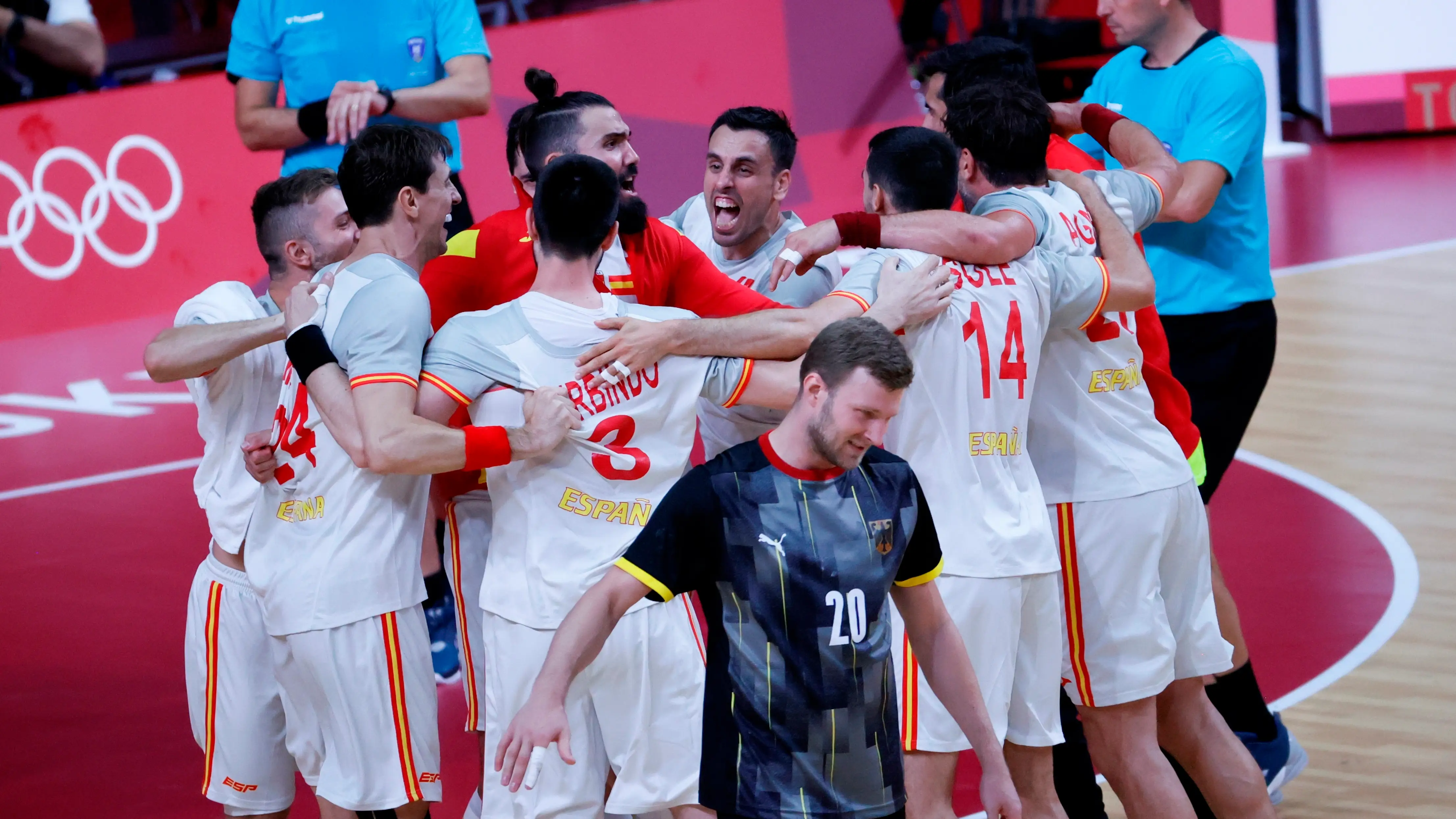 Los Hispanos se estrenan en los Juegos Olímpicos con una victoria ajustada ante Alemania Los Hispanos se estrenan en los Juegos Olímpicos con una victoria ajustada ante Alemania