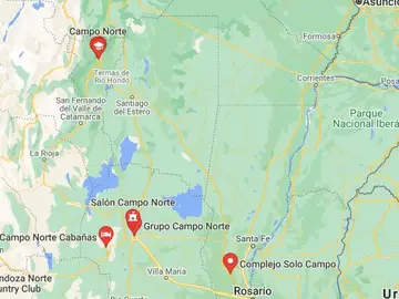 Zona de Campo Norte (Tucumán, Argentina) donde se produjo el suceso. Zona de Campo Norte (Tucumán, Argentina) donde se produjo el suceso.