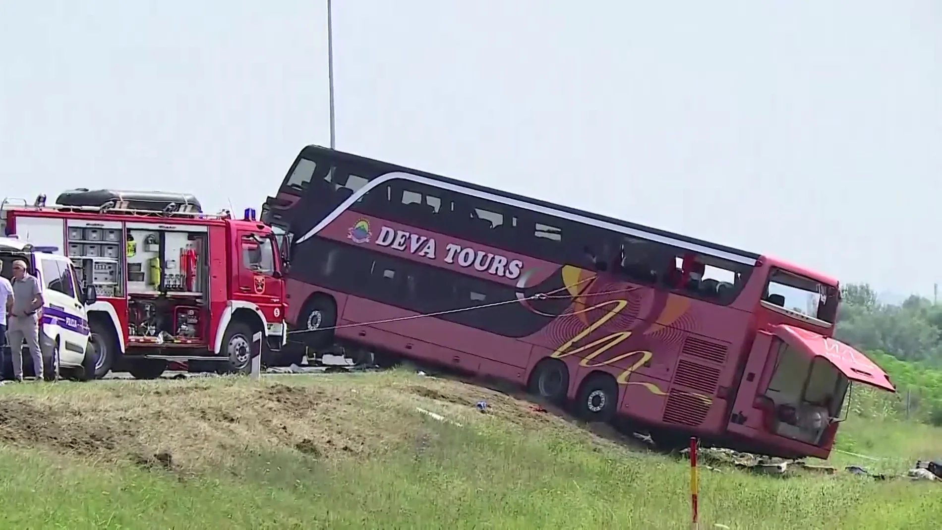 Al menos 10 muertos y varios heridos en un accidente de autobús en Croacia