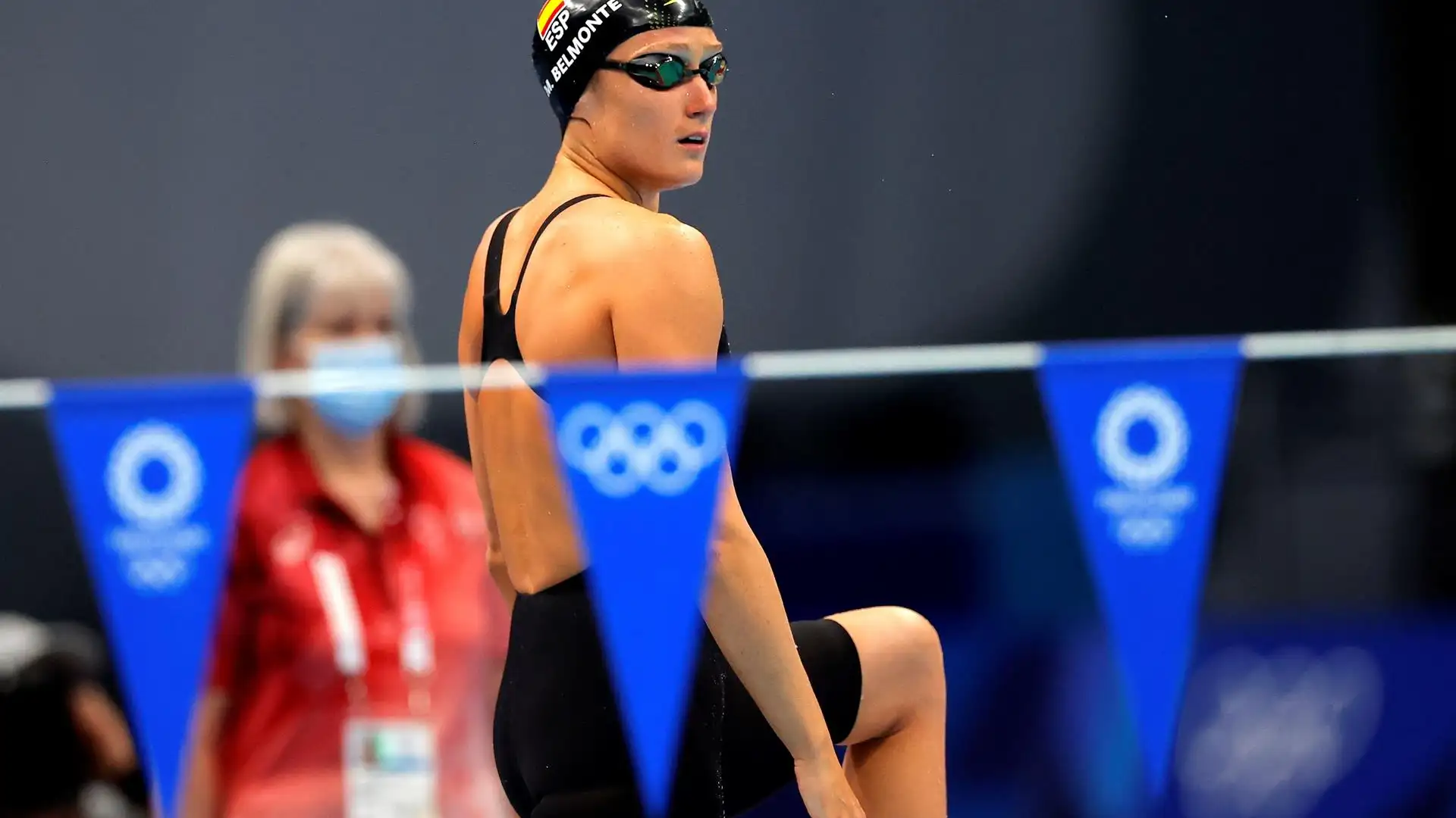 Mireia Belmonte, a las puertas del podio en la final de los 400 estilos. Mireia Belmonte, a las puertas del podio en la final de los 400 estilos.