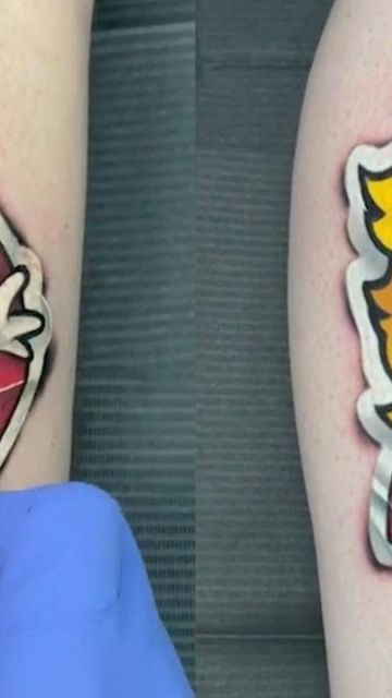 Tatuajes que parecen pegatinas