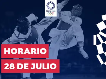 Horario y dónde ver las competiciones del miércoles 28 de julio de los Juegos Olímpicos desde España Horario y dónde ver las competiciones del miércoles 28 de julio de los Juegos Olímpicos desde España