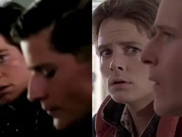 Eric Stoltz y Michael J. Fox en 'Regreso al futuro' Eric Stoltz y Michael J. Fox en 'Regreso al futuro'