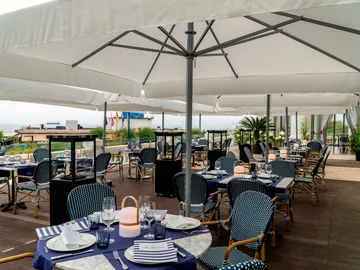 Imagen de archivo de un restaurante Imagen de archivo de un restaurante