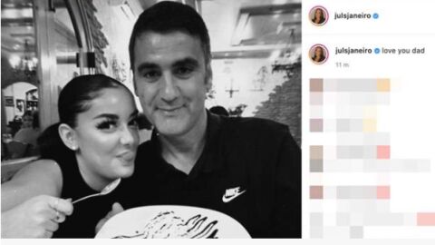 Julia Janeiro sube una foto con su padre