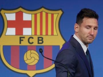 Leo Messi, en rueda de prensa