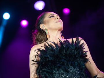 Isabel Pantoja en el concierto de Jerez