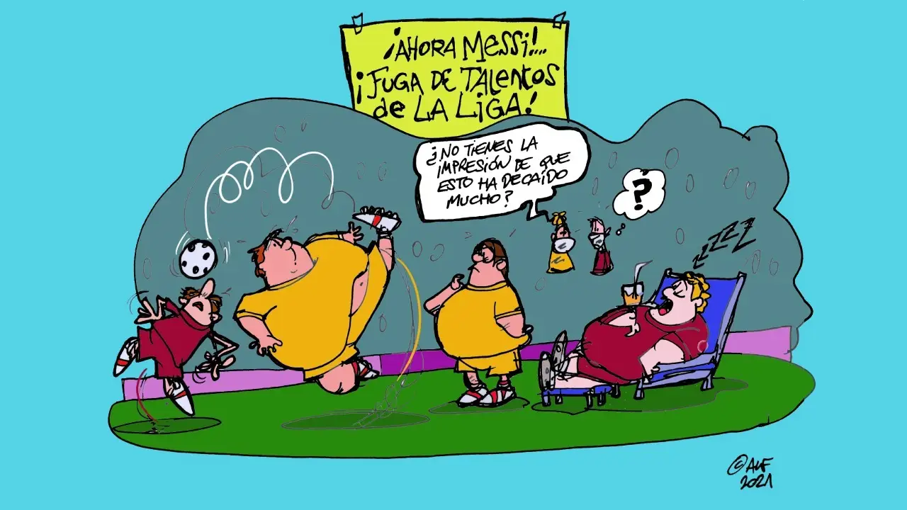 La salida de Messi del Barcelona, en la vi&ntilde;eta gr&aacute;fica de Alfredo-Boto Herv&aacute;s