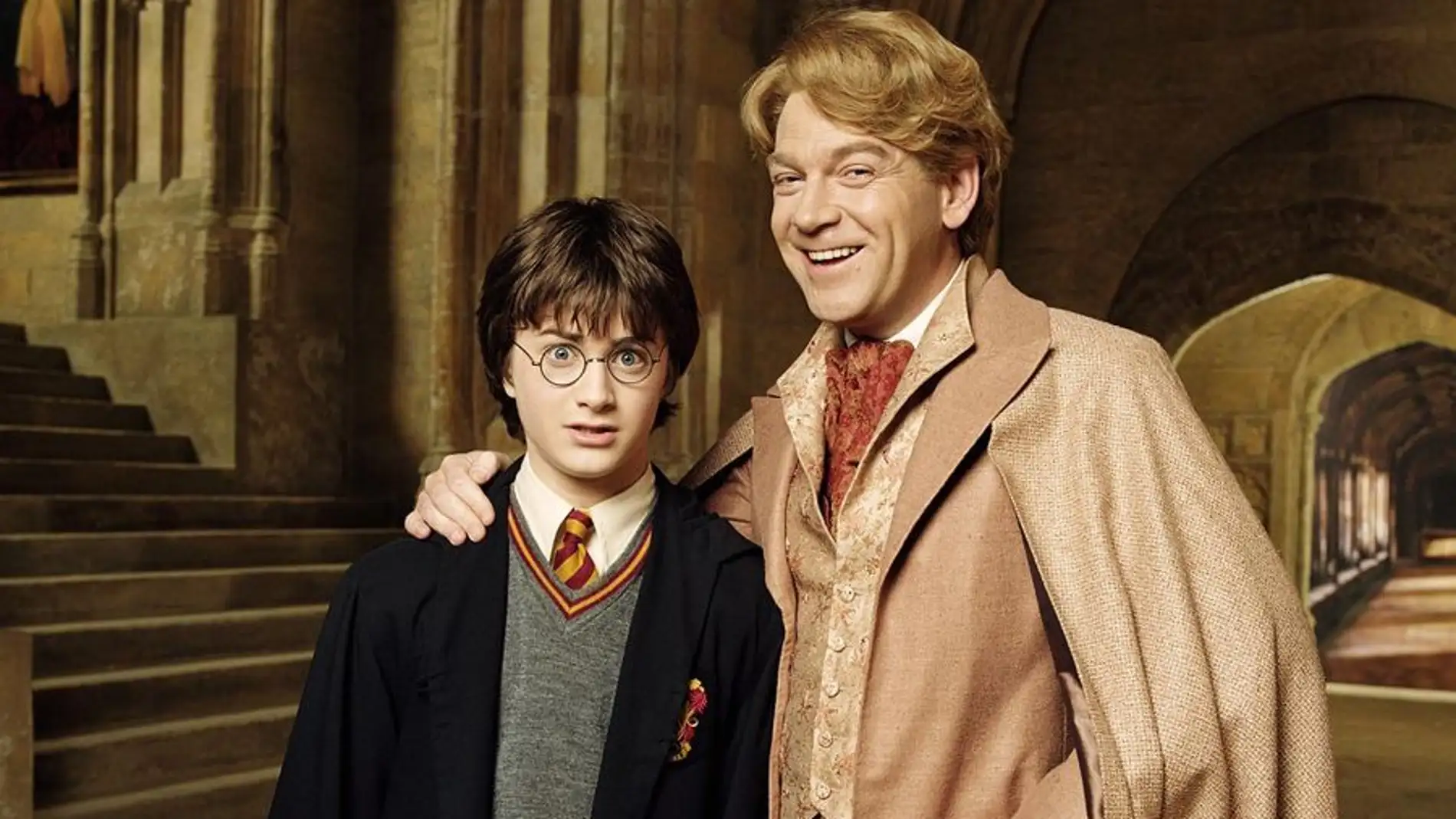 Daniel Radcliffe Kenneth Branagh como Harry Potter y Gilderoy Lockhart