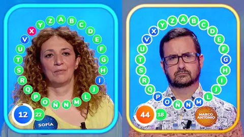 Sofía arriesga y un error le sentencia frente a Marco Antonio en ‘El Rosco’ Sofía arriesga y un error le sentencia frente a Marco Antonio en ‘El Rosco’