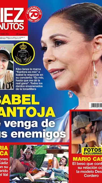 Portada de la revista Diez Minutos con Marios Casas y Desiré Cordero Portada de la revista Diez Minutos con Marios Casas y Desiré Cordero