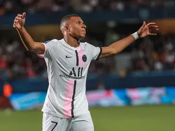 Kylian Mbappe durante un partido de la Ligue 1 Kylian Mbappe durante un partido de la Ligue 1