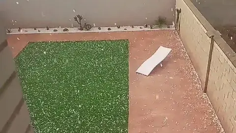 Cae una fuerte granizada en Navarra Cae una fuerte granizada en Navarra