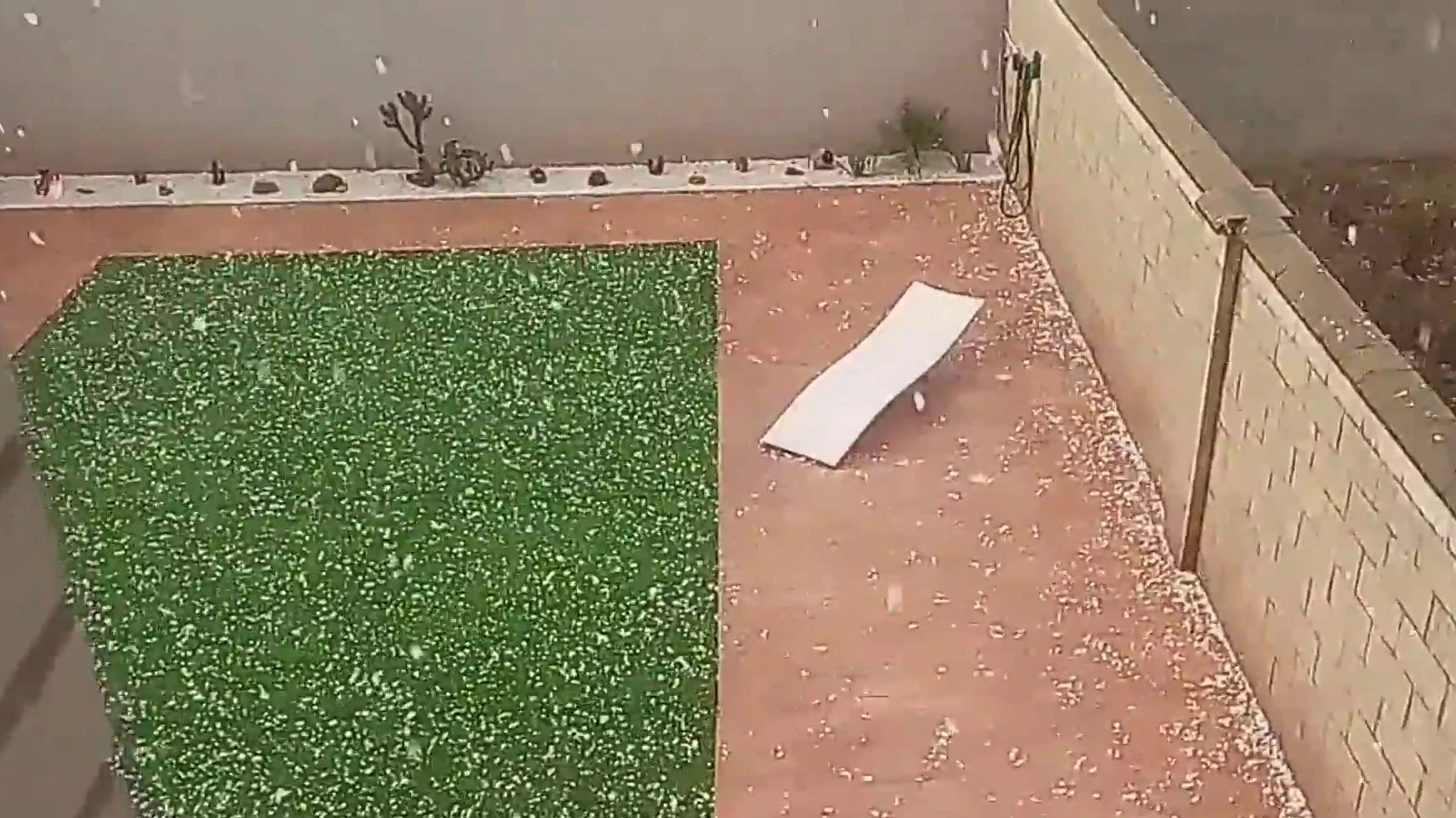 Cae una fuerte granizada en Navarra