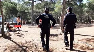 Controles en la zona recreativa de Sant Esperit, Valencia Controles en la zona recreativa de Sant Esperit, Valencia