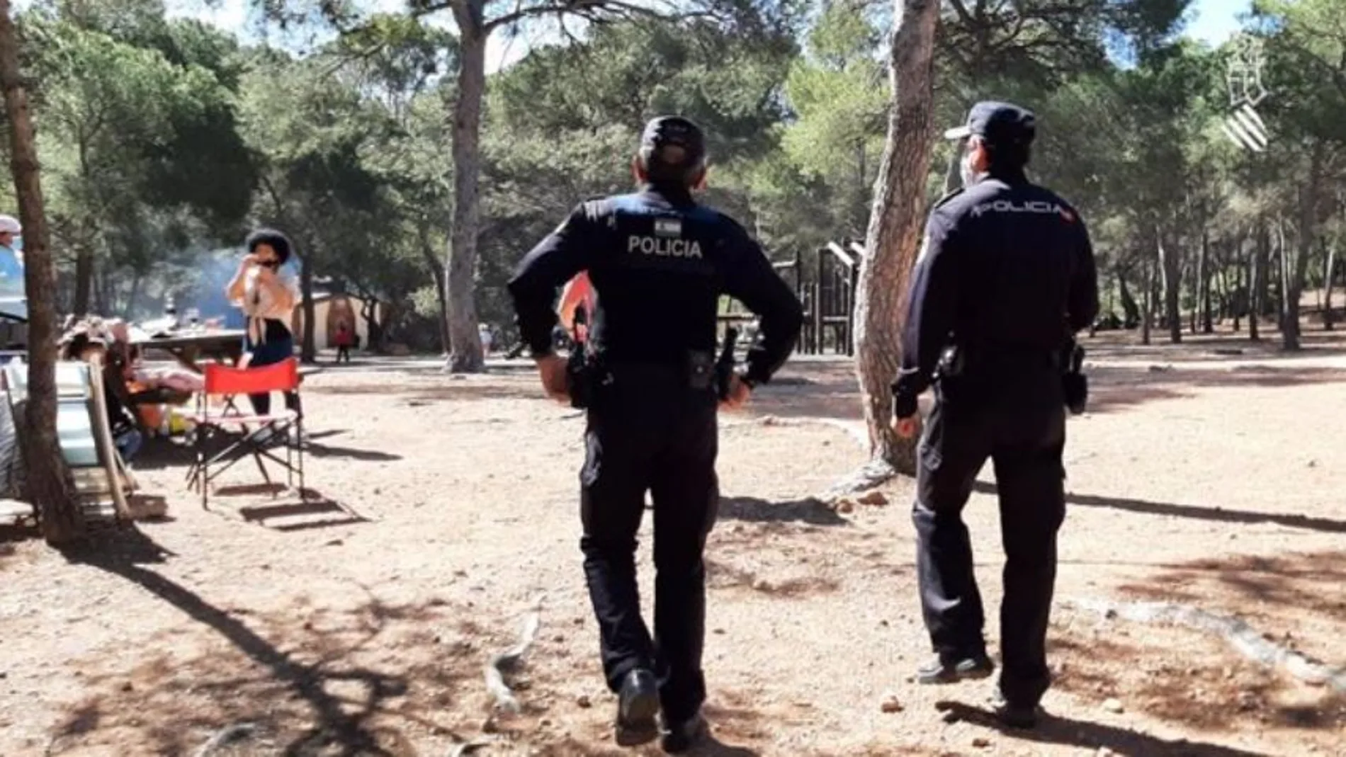 Controles en la zona recreativa de Sant Esperit, Valencia