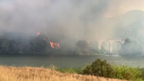 Una imagen del incendio Una imagen del incendio
