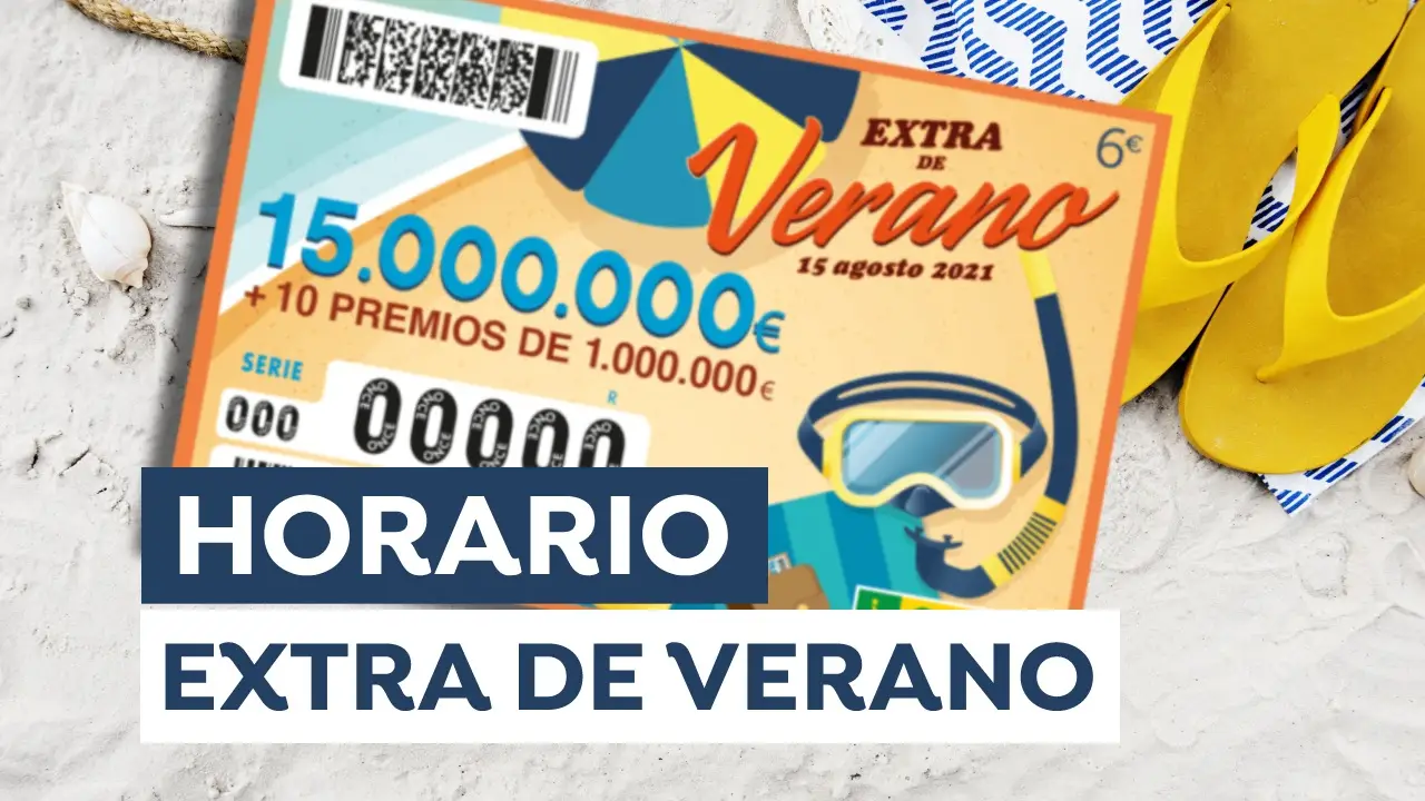 Sorteo Extra de Verano de la ONCE 2021: Horario y d&oacute;nde ver el sorteo del 15 de agosto