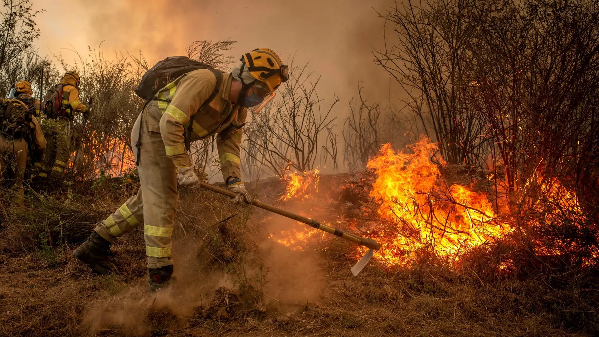 Estabilizado el incendio en Galicia Estabilizado el incendio en Galicia