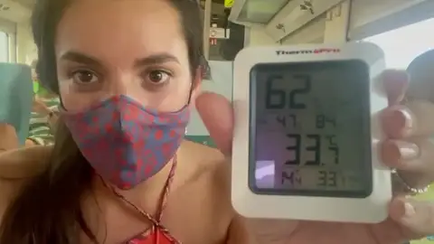 Pasajeros tren sin aire Pasajeros tren sin aire