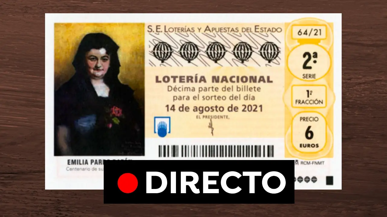 Lotería Nacional, sorteo de hoy en directo: Comprobar resultado del sábado 14 de agosto Lotería Nacional, sorteo de hoy en directo: Comprobar resultado del sábado 14 de agosto