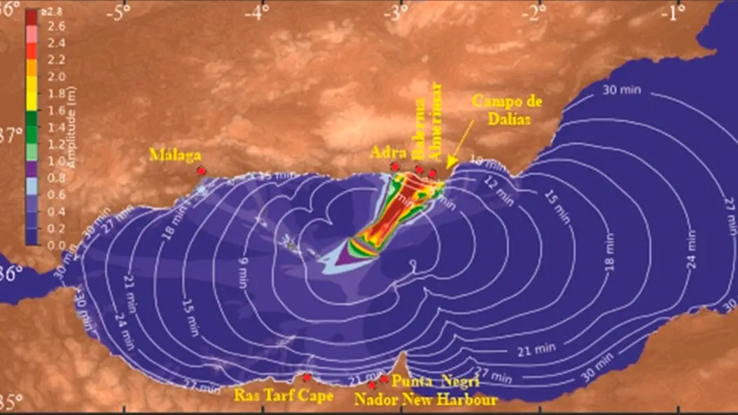 La falla de Averroes del Mar de Albor&aacute;n podr&iacute;a generar tsunamis