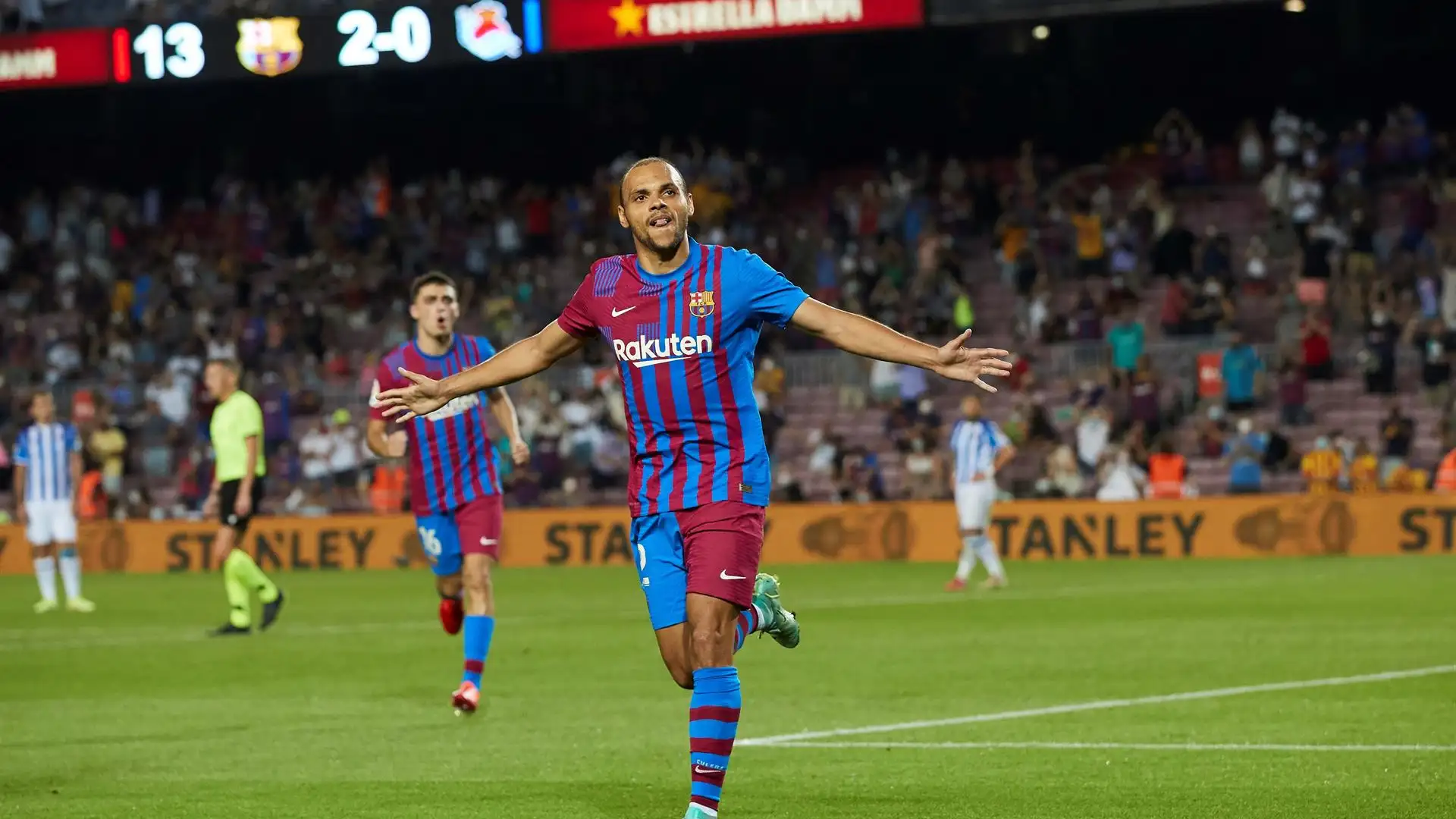 Braithwaite, tras un gol a la Real Sociedad