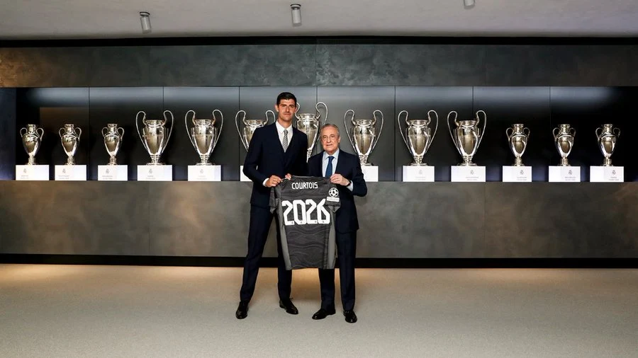 Courtois renueva con el Real Madrid hasta 2026: "Ganar la Champions est&aacute; en mi lista de deseos"