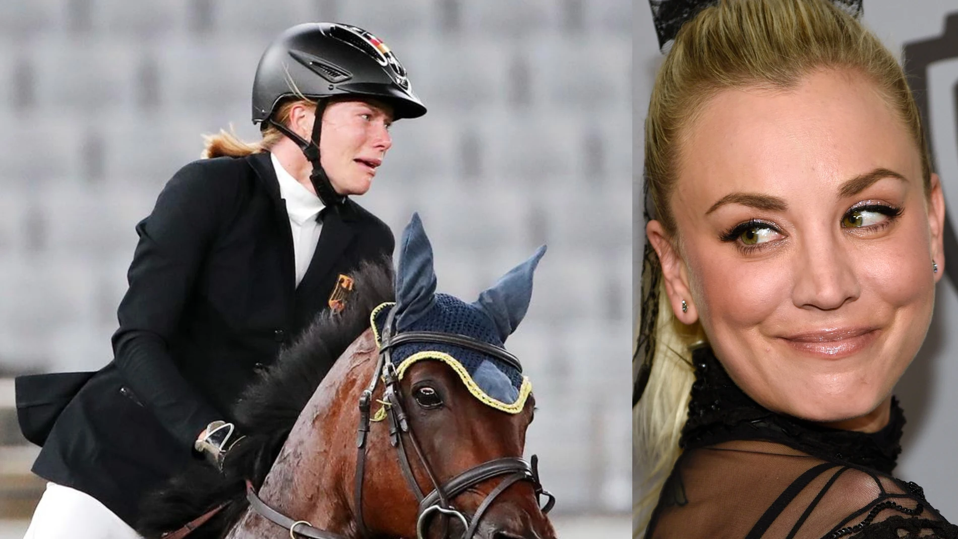 La actriz Kaley Cuoco quiere comprar a Saint Boy, el caballo maltratado en los Juegos Olímpicos 
