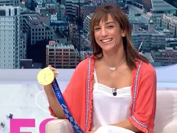 Sandra Sánchez, ganadora de la medalla de oro en kárate en los JJOO de Tokio, visita el plató de Espejo Público Sandra Sánchez, ganadora de la medalla de oro en kárate en los JJOO de Tokio, visita el plató de Espejo Público