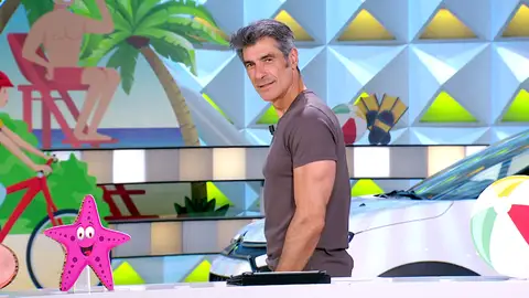 Una concursante ve a Jorge Fernández y Laura Moure como modelos de camisas hawaianas Una concursante ve a Jorge Fernández y Laura Moure como modelos de camisas hawaianas