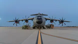 El primer avión A400M de las Fuerzas Armadas que voló de España a Dubai Fuerzas Armadas