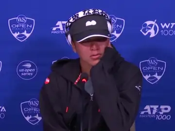 Naomi Osaka rompe a llorar en rueda de prensa antes de su debut en Cincinnati Naomi Osaka rompe a llorar en rueda de prensa antes de su debut en Cincinnati