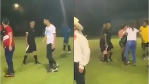 Increpan a un árbitro durante un partido en Honduras y se defiende... ¡sacando una pistola! Increpan a un árbitro durante un partido en Honduras y se defiende... ¡sacando una pistola!