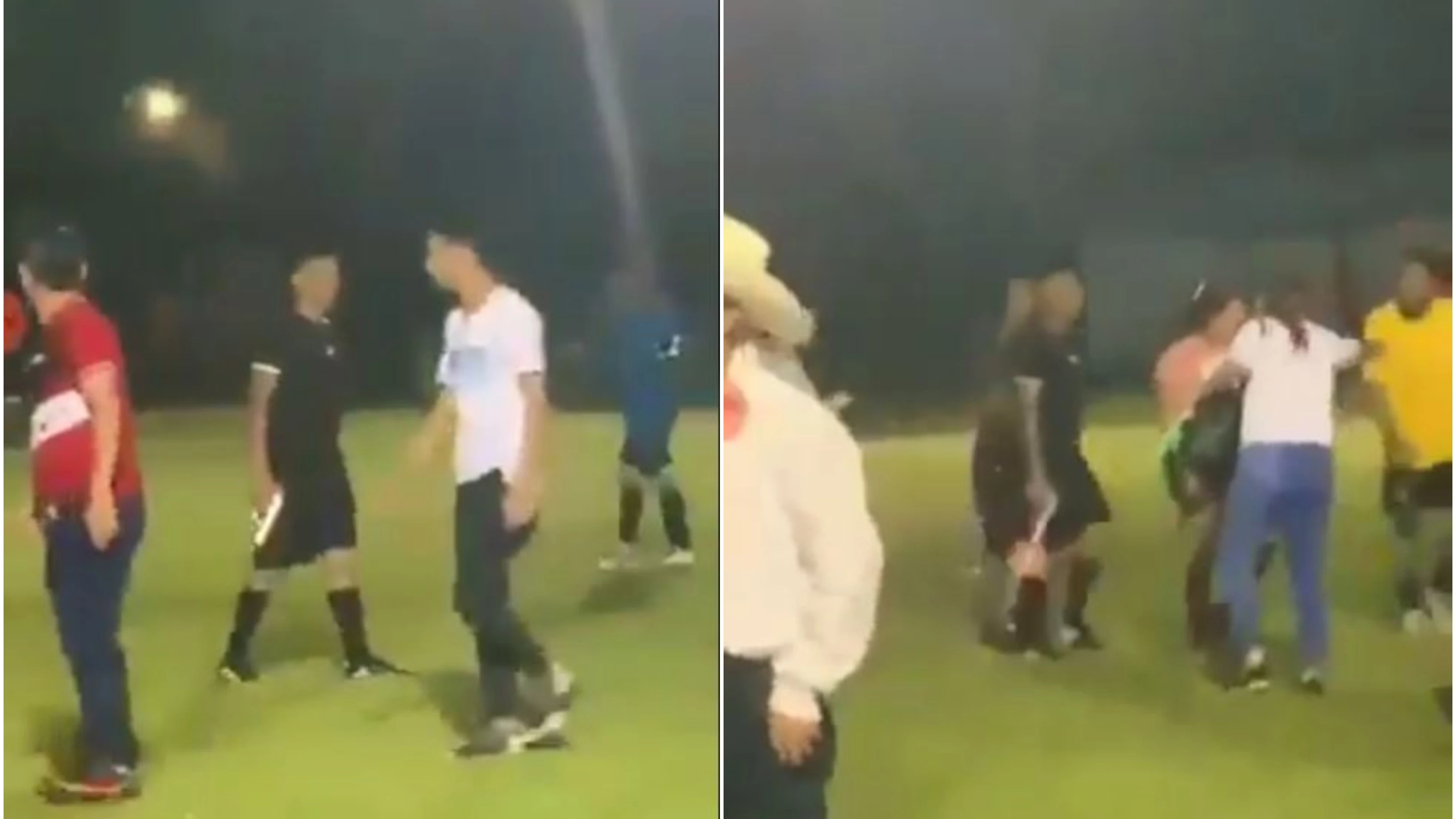 Increpan a un árbitro durante un partido en Honduras y se defiende... ¡sacando una pistola! Increpan a un árbitro durante un partido en Honduras y se defiende... ¡sacando una pistola!