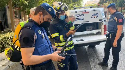 Dos heridos leves tras el derrumbe de la fachada de un edificio en rehabilitación en el barrio de Chamberí Dos heridos leves tras el derrumbe de la fachada de un edificio en rehabilitación en el barrio de Chamberí