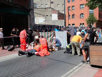 Un muerto y cinco heridos en un atropello múltiple en Ponferrada Un muerto y cinco heridos en un atropello múltiple en Ponferrada