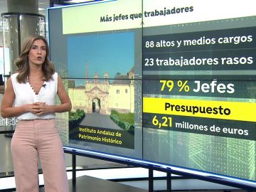 Una auditoría revela que el 79% de los empleados del Instituto Andaluz de Patrimonio Histórico son jefes