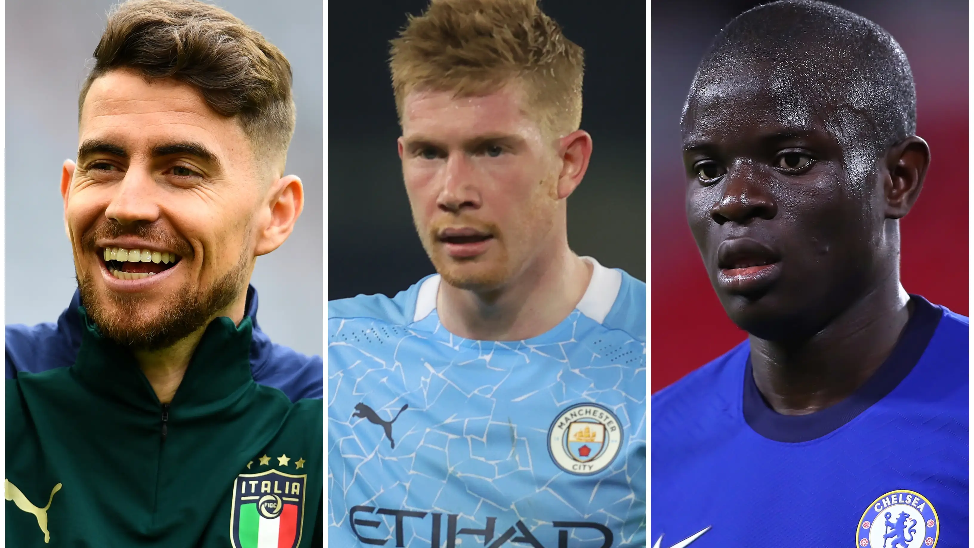 Kevin De Bruyne, N'Golo Kant&eacute; y Jorginho, los 3 nominados a Mejor Jugador del A&ntilde;o por la UEFA