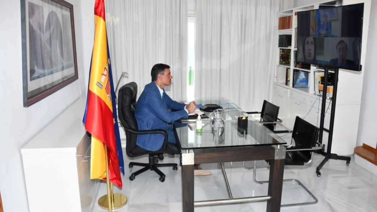 El presidente del Gobierno, Pedro Sánchez, en Lanzarote El presidente del Gobierno, Pedro Sánchez, en Lanzarote