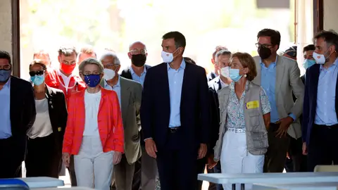 Charles Michel, Pedro Sánchez y Úrsula von der Leyen Charles Michel, Pedro Sánchez y Úrsula von der Leyen