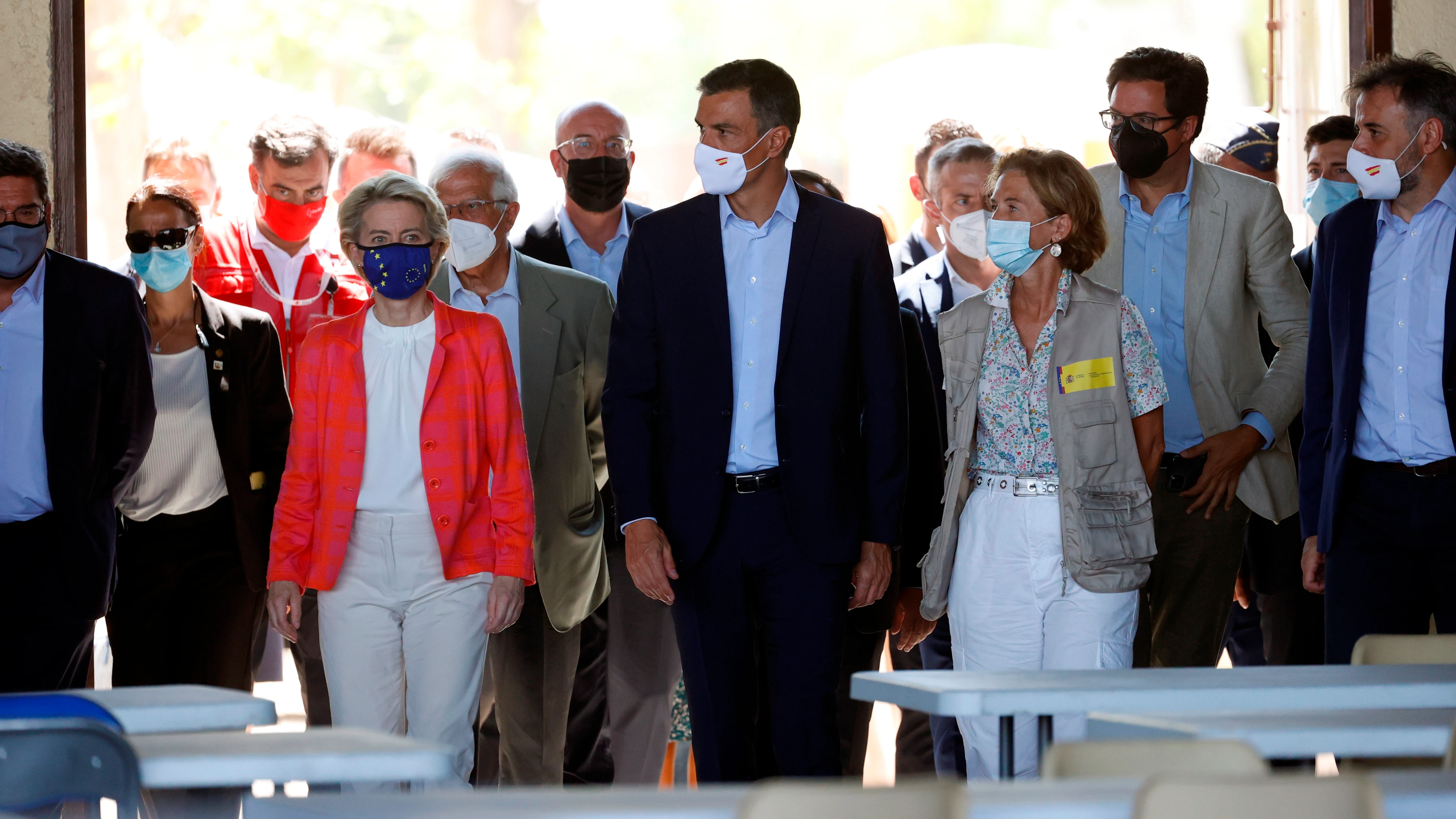 Charles Michel, Pedro Sánchez y Úrsula von der Leyen Charles Michel, Pedro Sánchez y Úrsula von der Leyen