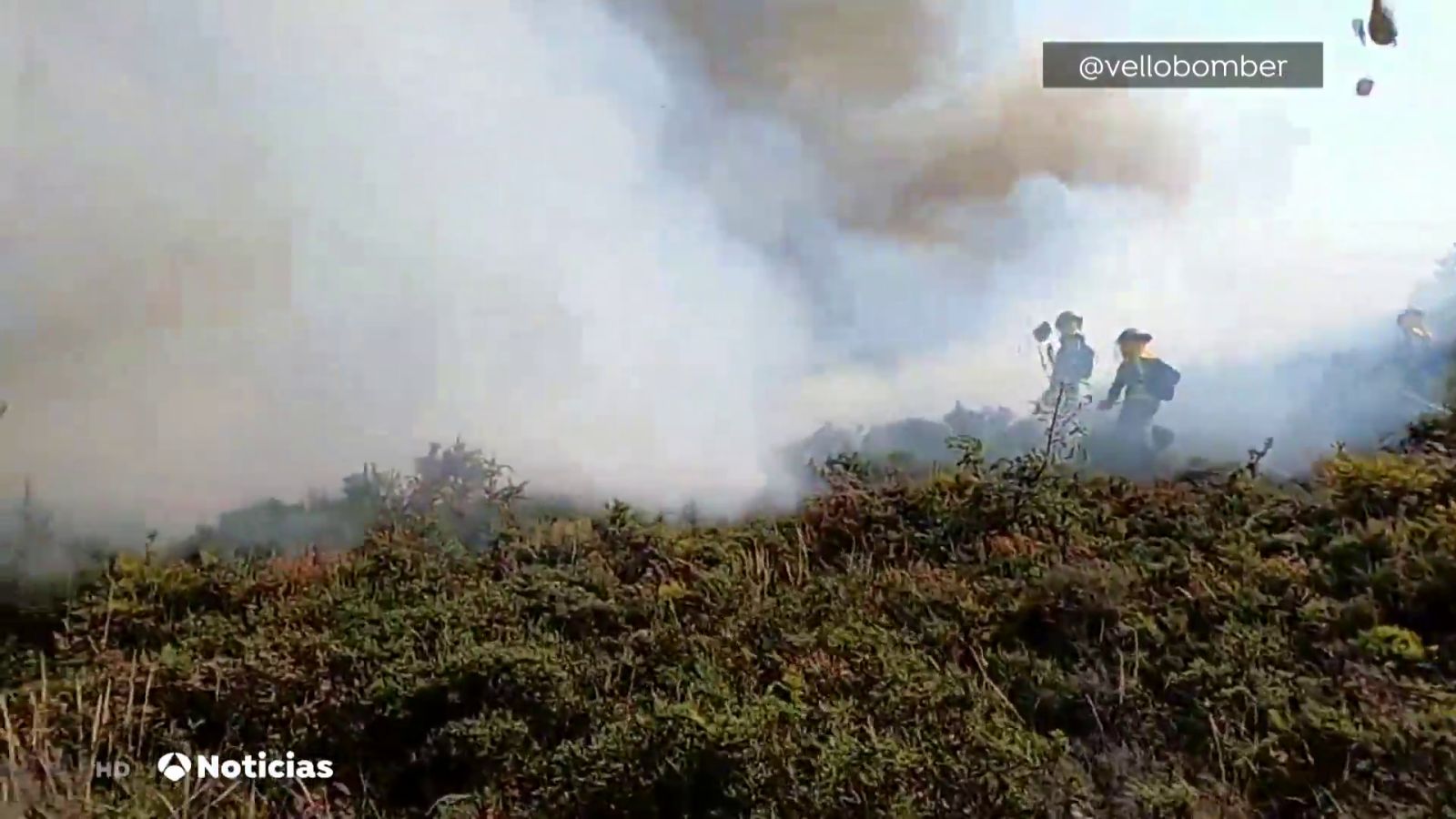 Las imágenes de la eficiencia de la extinción de incendios cuando los bomberos llegan a tiempo