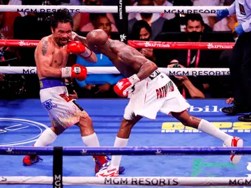 Manny Pacquiao y Yordenis Ugás Manny Pacquiao y Yordenis Ugás