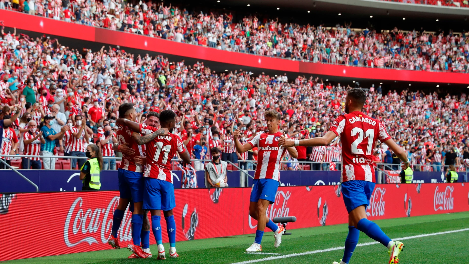 El Atlético de Madrid vence por la mínima al Elche en la vuelta al Wanda Metropolitano