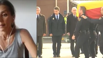 Gemma de los R&iacute;os, viuda de uno de los fallecidos en Afganist&aacute;n, Jorge Garc&iacute;a Tudela.
