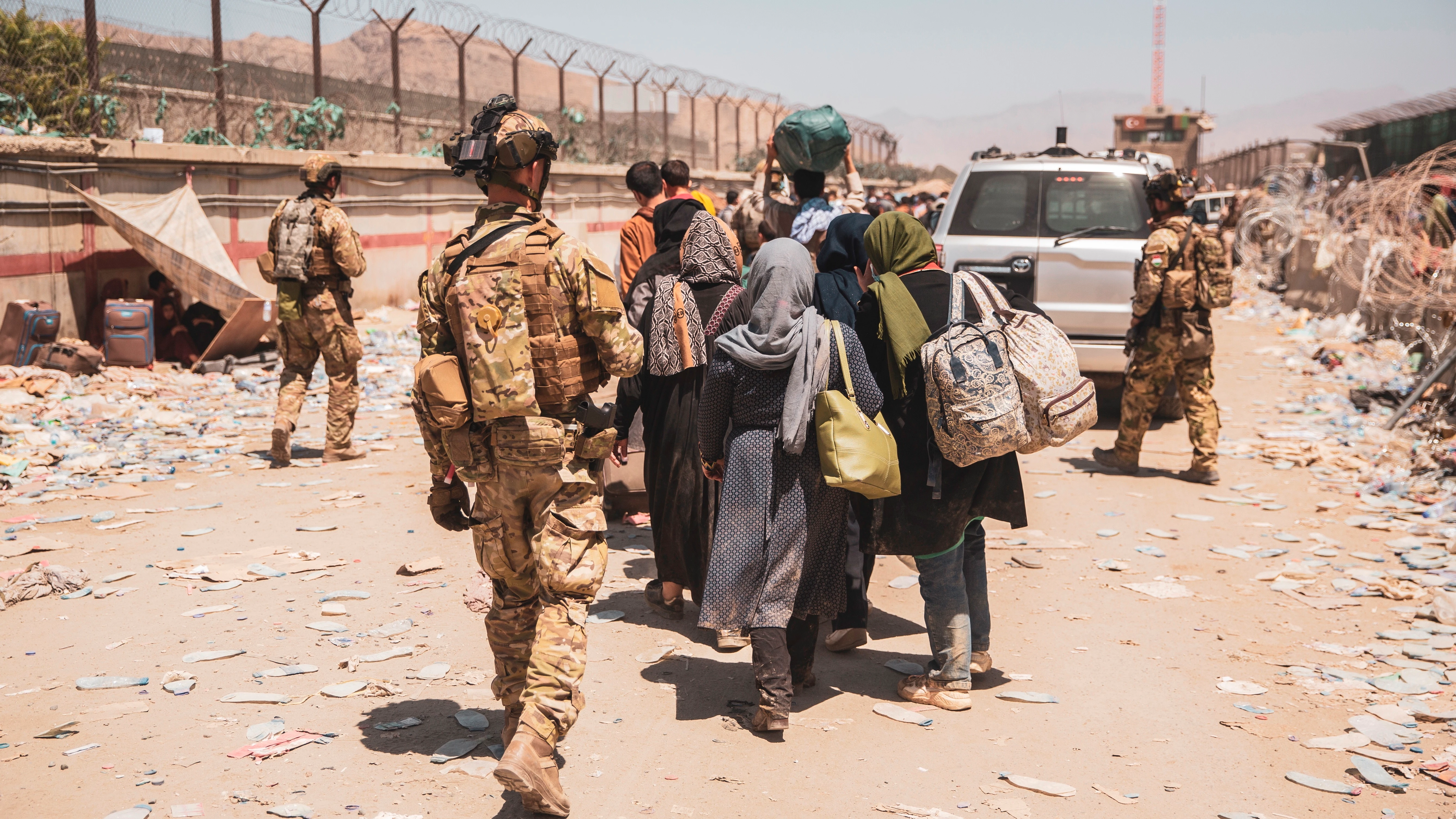 Soldados de Estados Unidos salen de Kabul Soldados de Estados Unidos salen de Kabul